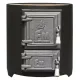 Focar rotund boiler baie, usa fonta 120L