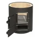 Focar rotund boiler baie, usa tabla 120L