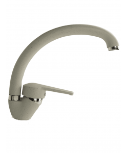 Baterie bucatarie si baie, bej, alama, cartus ceramic, monocomanda, FLEKO FZUF-MB203