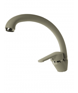 Baterie bucatarie si baie, bej, alama, cartus ceramic, monocomanda, FLEKO FZUF-MB203