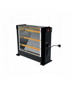 Radiator electric Zilan  Negru, putere 2250W, 3 rezistente, termostat ajustabil