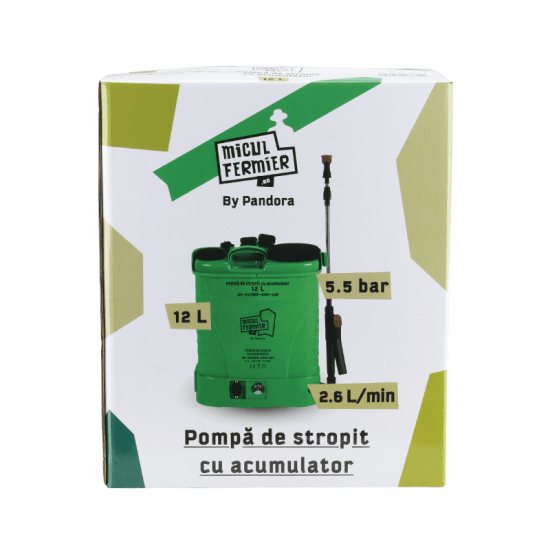 Pompa de stropit cu acumulator Micul Fermier 12L