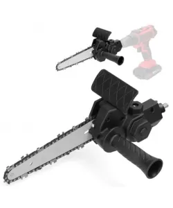 Adaptor tip minifierastrau (drujba), pentru bormasina, multifunctional, portabil, lama si lant 6” Adaptor tip minifierastrau (drujba), pentru bormasina, multifunctional, portabil, lama si lant 6”