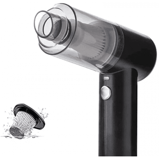 Aspirator auto Fara fir 2in1 120 W Cu Lumina LED Negru