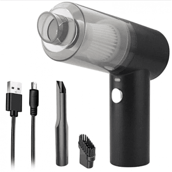 Aspirator auto Fara fir 2in1 120 W Cu Lumina LED Negru