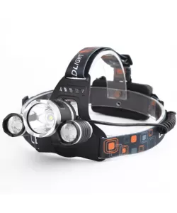 Lanterna Profesionala de cap reglabila cu triplu LED Puternic