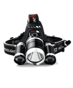 Lanterna Profesionala de cap reglabila cu triplu LED Puternic Lanterna Profesionala de cap reglabila cu triplu LED Puternic