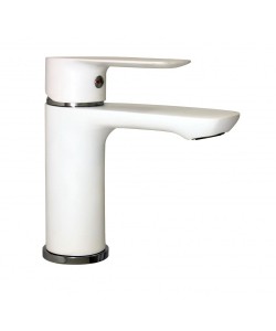 Baterie lavoar, alb, otel inoxidabil, cartus ceramic, monocomanda, FLEKO FZ181-FW439