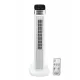 Ventilator Turn Digital cu Telecomanda HAUSBERG HB-5963AB, 55W, 3 Viteze, 41 Inch, Temporizator, LED, Oscilatie, Maner transport, Difuzor de parfum, Alb