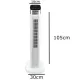 Ventilator Turn Digital cu Telecomanda HAUSBERG HB-5963AB, 55W, 3 Viteze, 41 Inch, Temporizator, LED, Oscilatie, Maner transport, Difuzor de parfum, Alb