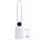 Ventilator Turn Digital cu Telecomanda HAUSBERG HB-5957AB, 65W, 12 Viteze, Temporizator, Ioni negativi, Oscilatie, LED, 4 Programe, Alb