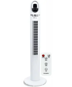Ventilator Turn Digital cu Telecomanda HAUSBERG HB-5958AB, 55W, 45 Inch, LED, Temporizator, Oscilatie, Maner de transport, Alb