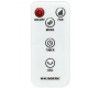 Ventilator Turn Digital cu Telecomanda HAUSBERG HB-5958AB, 55W, 45 Inch, LED, Temporizator, Oscilatie, Maner de transport, Alb