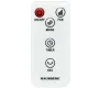 Ventilator Turn Digital cu Telecomanda HAUSBERG HB-5958AB, 55W, 45 Inch, LED, Temporizator, Oscilatie, Maner de transport, Alb