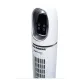 Ventilator Turn Digital cu Telecomanda HAUSBERG HB-5958AB, 55W, 45 Inch, LED, Temporizator, Oscilatie, Maner de transport, Alb