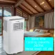 Aparat de aer conditionat portabil HAUSBERG HB-5960AB, 1920W, 300 m3/h, LCD, 9000 BTU, Alb