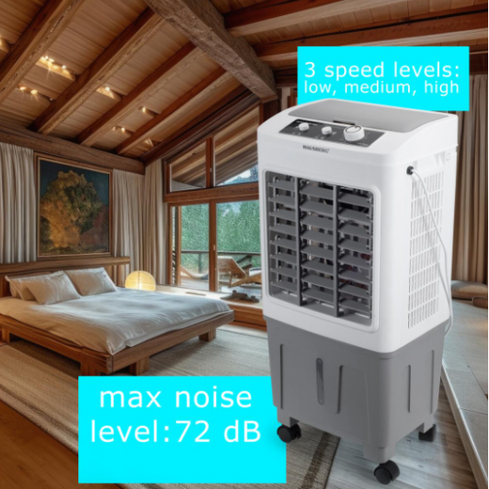 Racitor de Aer Portabil HAUSBERG HB-5961AB, 75W, 20L, 3 Viteze, Control Mecanic, Accesorii incluse
