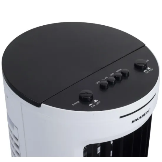 Racitor de Aer Portabil HAUSBERG HB-5962AB, 65-80W, 7.8L, Nivel zgomot 63.5 db, 3 Viteze, Accesorii incluse