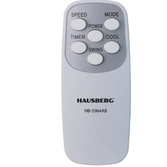 Racitor de Aer Digital Portabil cu Telecomanda HAUSBERG HB-5964AB, 5.5L, 65W, 3 Viteze, 5 Programe, 3 Moduri functionare, Oscilatie, Temporizator, LED
