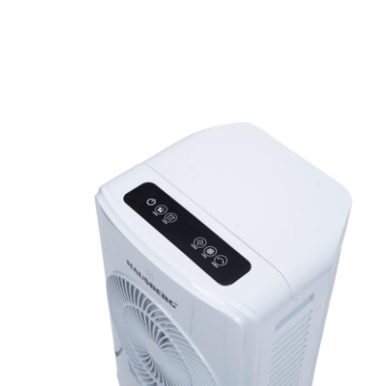 Racitor de Aer Digital Portabil cu Telecomanda HAUSBERG HB-5964AB, 5.5L, 65W, 3 Viteze, 5 Programe, 3 Moduri functionare, Oscilatie, Temporizator, LED
