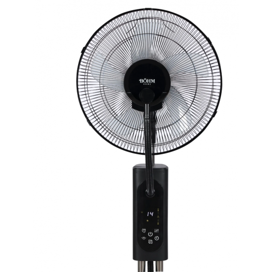 Ventilator cu pulverizare apă și umidificare 16" BÖHM BME-01A, 70W, 3 trepte de viteză, 3 moduri ventilare
