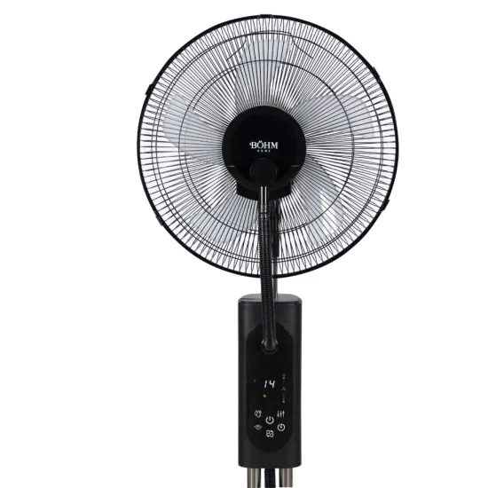 Ventilator cu pulverizare apă și umidificare 16" BÖHM BME-01A, 70W, 3 trepte de viteză, 3 moduri ventilare