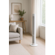 Ventilator Turn cu Telecomanda HAUSBERG HB-5952AB, 55W, 3 Viteze, 38 inch, LED, Temporizator, Oscilatie, Maner transport, Alb