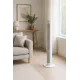 Ventilator Turn cu Telecomanda HAUSBERG HB-5952AB, 55W, 3 Viteze, 38 inch, LED, Temporizator, Oscilatie, Maner transport, Alb