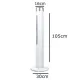 Ventilator Turn cu Telecomanda HAUSBERG HB-5952AB, 55W, 3 Viteze, 38 inch, LED, Temporizator, Oscilatie, Maner transport, Alb
