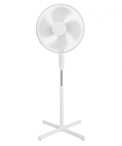 Ventilator cu picior ,50w, 3 viteze, inaltime reglabila, Alb