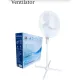 Ventilator cu picior ,50w, 3 viteze, inaltime reglabila, Alb