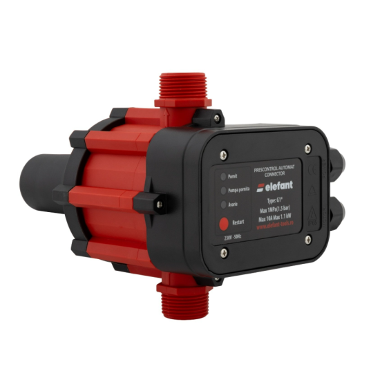 Pachet hidrofor Pompa submersibila ELEFANT 3.5STM2-8, 370 W, debit 2.6 m3/h, inox + Presostat electronic 2.2kW