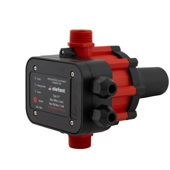 Pachet hidrofor Pompa submersibila ELEFANT 3.5STM2-8, 370 W, debit 2.6 m3/h, inox + Presostat electronic 2.2kW