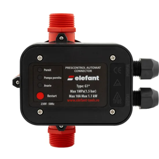 Pachet hidrofor Pompa submersibila ELEFANT 4SKM-100, putere 750 W, debit 41 L/min + Prescontrol automat EWPC-1, 1.1KW, 1.5 bar