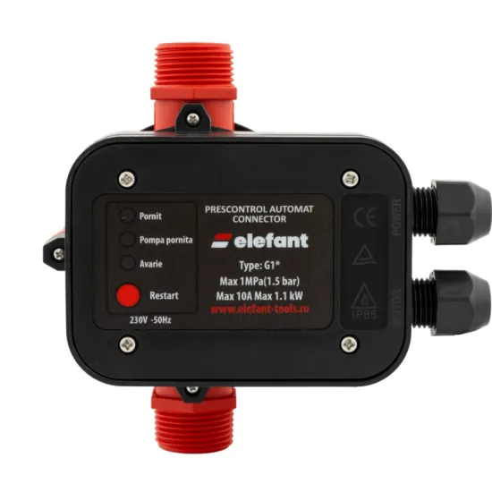 Pachet hidrofor Pompa submersibila ELEFANT 4SKM150, putere 1100 W, debit 41 L/min + Prescontrol automat EWPC-1, 1.1KW, 1.5 bar