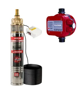 Pachet hidrofor Pompa submersibila ELEFANT 4SKM-100, 750W, 60 l/min + Presostat electronic 2.2kW