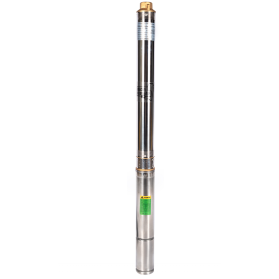 Pachet hidrofor - Pompa submersibila, Diametru pompa 77mm, 0.75KW, debit 3600l/h, inaltime maxima 80m, 17 turbine + Prescontrol automat Micul Fermier, racord 1 Tol, 1.5 kW