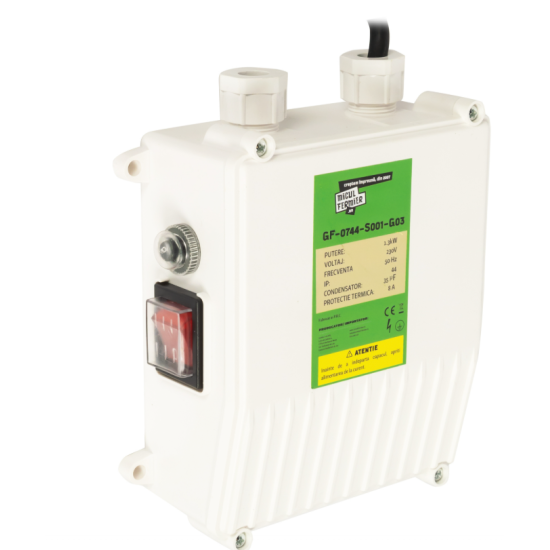 Pachet hidrofor Pompa submersibila, putere 1.3kW, debit 3000l/h, pompare 60m + Presostat electronic 2.2 kW