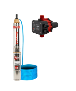Pachet hidrofor Pompa submersibila Elefant 4STM4-8 550 w, 70 m, 5 m³/h + Prescontrol automat EWPC-1, 1.1KW