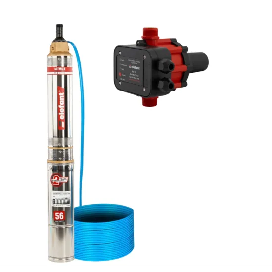 Pachet hidrofor Pompa submersibila Elefant 4STM4-8 550 w, 70 m, 5 m³/h + Prescontrol automat EWPC-1, 1.1KW