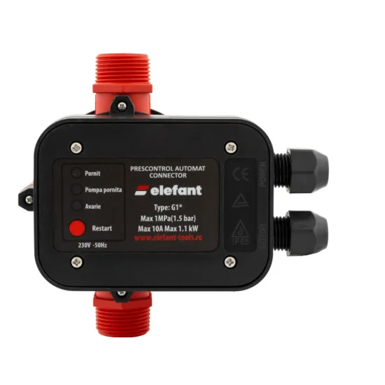 Pachet hidrofor Pompa submersibila Elefant 4STM4-8 550 w, 70 m, 5 m³/h + Prescontrol automat EWPC-1, 1.1KW