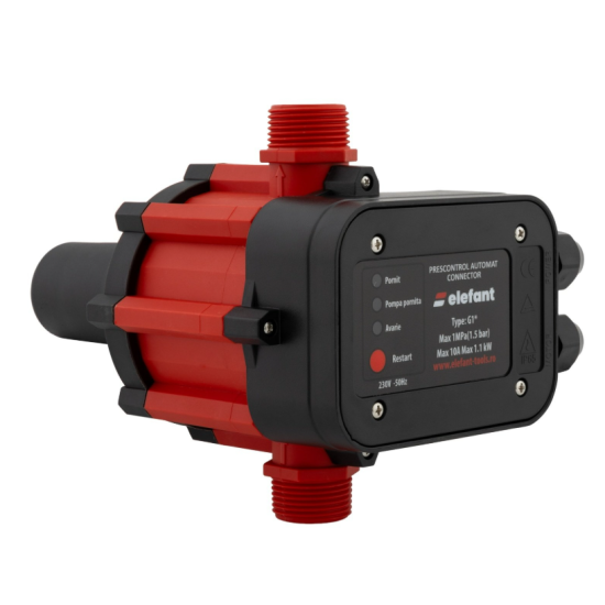 Pachet hidrofor Pompa submersibila Elefant 4STM4-8 550 w, 70 m, 5 m³/h + Prescontrol automat EWPC-1, 1.1KW