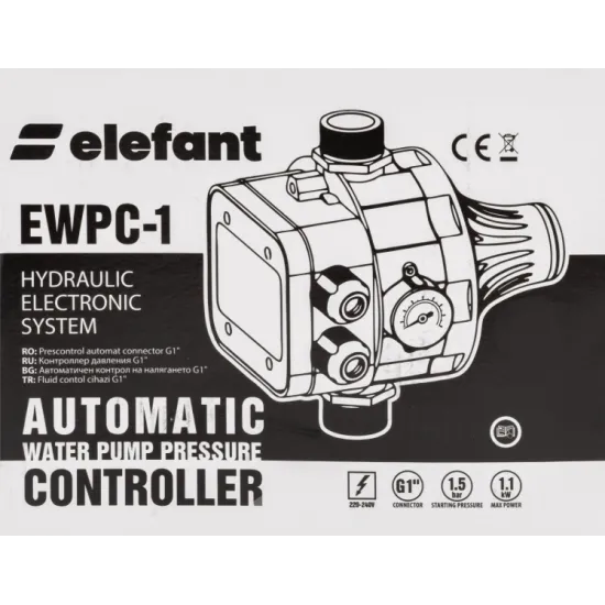 Pachet hidrofor Pompa Submersibila 3STM2-11, putere 750 W, debit 3 m3 / h + Prescontrol automat EWPC-1, 1.1KW