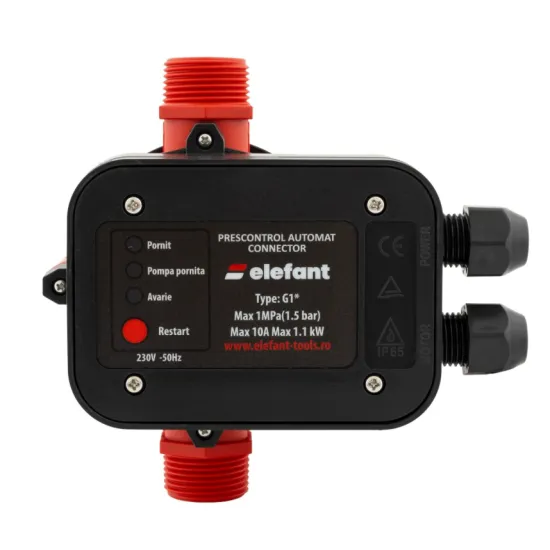 Pachet hidrofor - Pompa submersibila, 6 turbine, 720 W, cablu 55 m, debit 3.6 m³/h + Prescontrol automat EWPC-1, 1.1KW