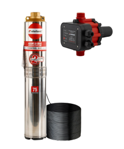 Pachet hidrofor Pompa submersibila, 8 turbine, 970 W, 3.6 m³/h, 90 m cablu + Prescontrol automat EWPC-1, 1.1KW