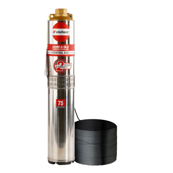 Pachet hidrofor Pompa submersibila, 8 turbine, 970 W, 3.6 m³/h, 90 m cablu + Prescontrol automat EWPC-1, 1.1KW