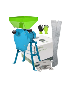 Moara electrica cu Suport pentru cereale, boabe si stiuleti porumb, Cuva Mare, WertCraft, 3.5 kW, 3000 rpm, 200 Kg/h
