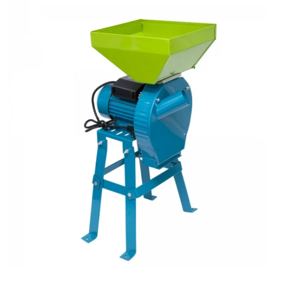 Moara electrica cu Suport pentru cereale, boabe si stiuleti porumb, Cuva Mare, WertCraft, 3.5 kW, 3000 rpm, 200 Kg/h