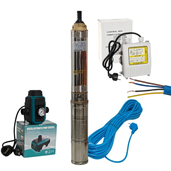 Pachet hidrofor - Pompa submersibila DDT, 4SDM2/8 DDT-0077, 1500 W, carcasa inox-fonta, debit maxim 7000 L/h, inaltime maxim 120m + Presostat electronic inteligent digital reglabil DDT