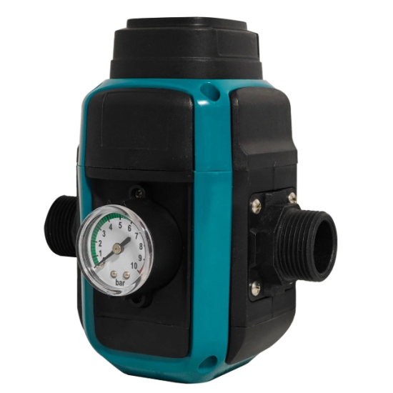Pachet hidrofor - Pompa submersibila DDT, 4SDM2/8 DDT-0077, 1500 W, carcasa inox-fonta, debit maxim 7000 L/h, inaltime maxim 120m + Presostat electronic inteligent digital reglabil DDT